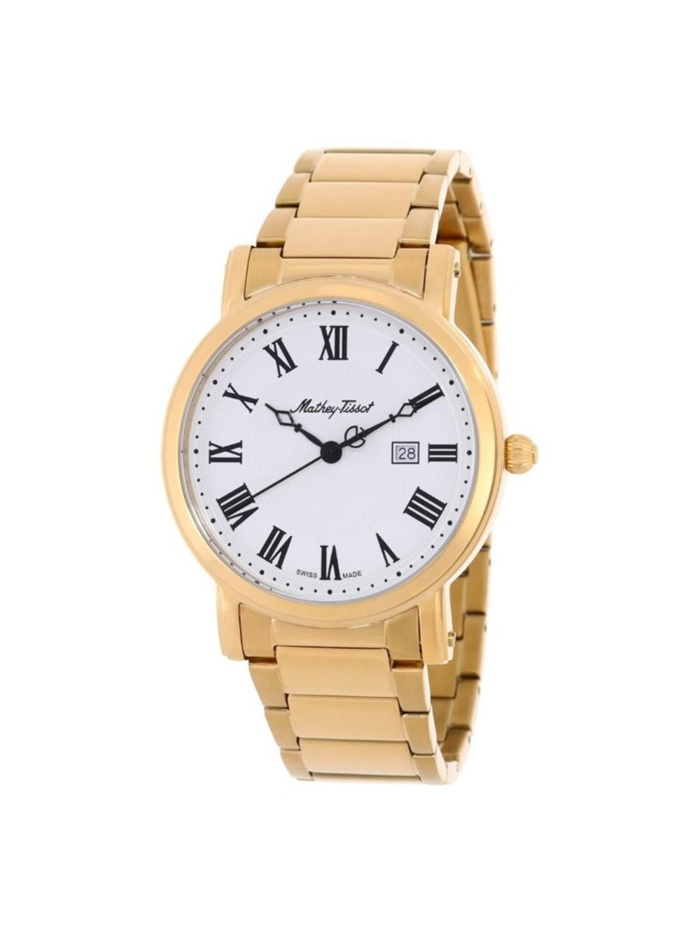 NWT Mathey-Tissot City Quartz White Dial Men's Watch